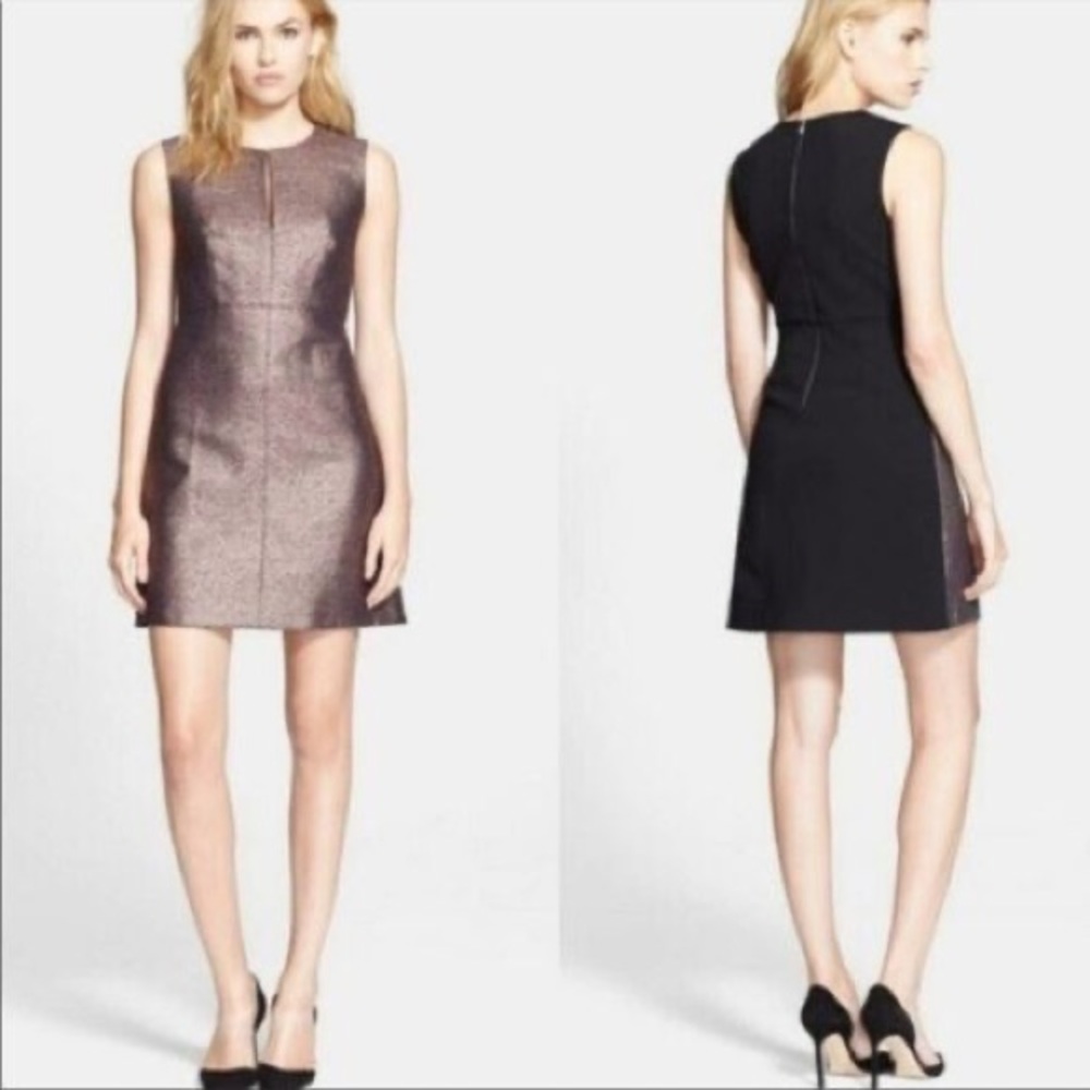 NWT Diane von furstenberg metallic Yvette size 0